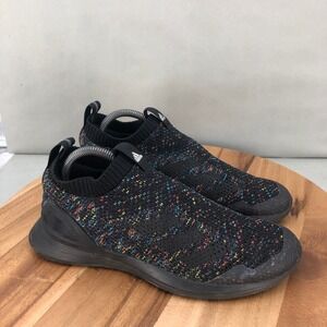 Adidas RapidaRun Black Multi Color Knit Running Shoes Youth Size 7 Lightweight